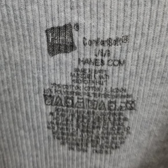 3 gray Hanes Large men's tank tops - Picture 7 of 10